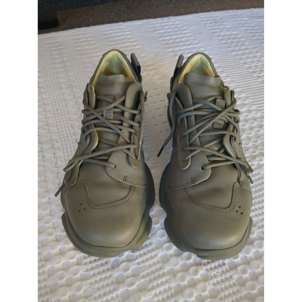 Camper Karst Leather Sneakers Moss Green Sz 10 US 43 EU Mens Lace Up Streetwear - Picture 3 of 9